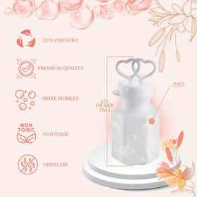 Bedwina mini wedding bubbles, 2.75 inches tall, easy to tuck into favor bags.