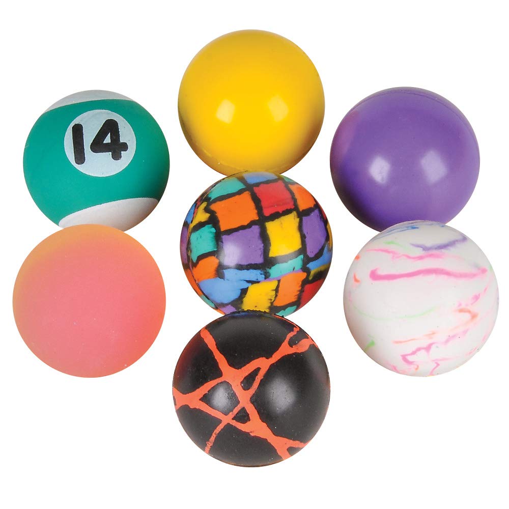 Bedwina party favors bouncy balls ideal for goody bags.