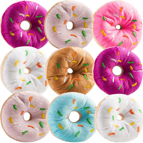 Bedwina plush donuts sprinkles 12-pack front view for party decor and favors