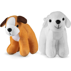Bedwina plush puppy dogs in pastel-pup color for gentle, friendly play.