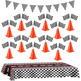Bedwina racing cars mini cones for vibrant race day decor and clear sight lines