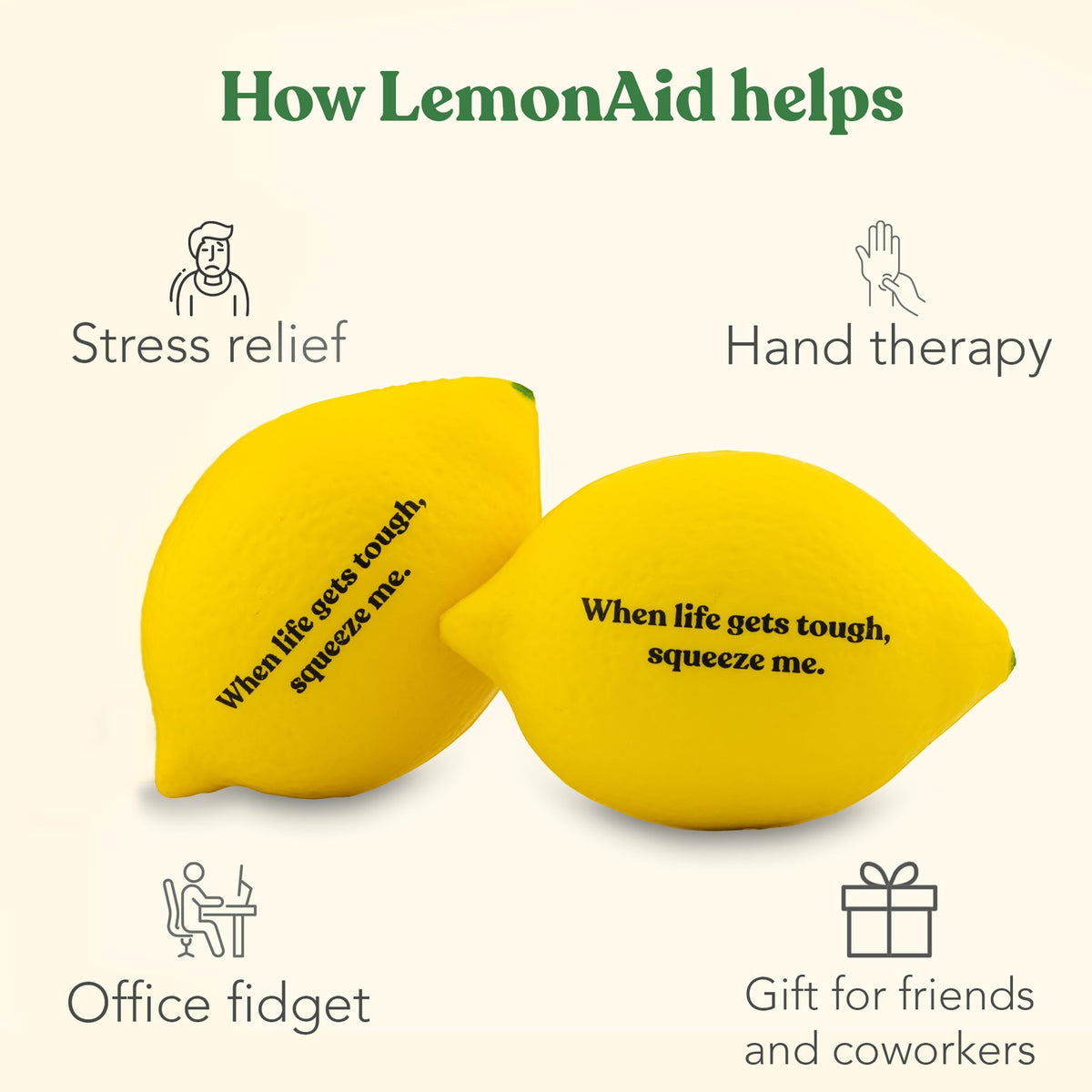 LemonAid on a desk setup for desk-friendly relief during work.