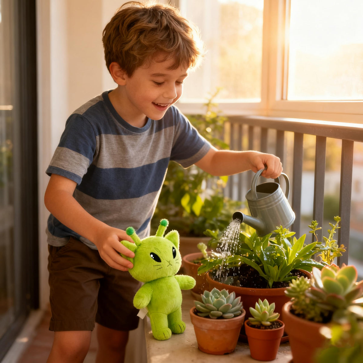 Beeadore Alien Cat Plush material offers soft touch and durability.