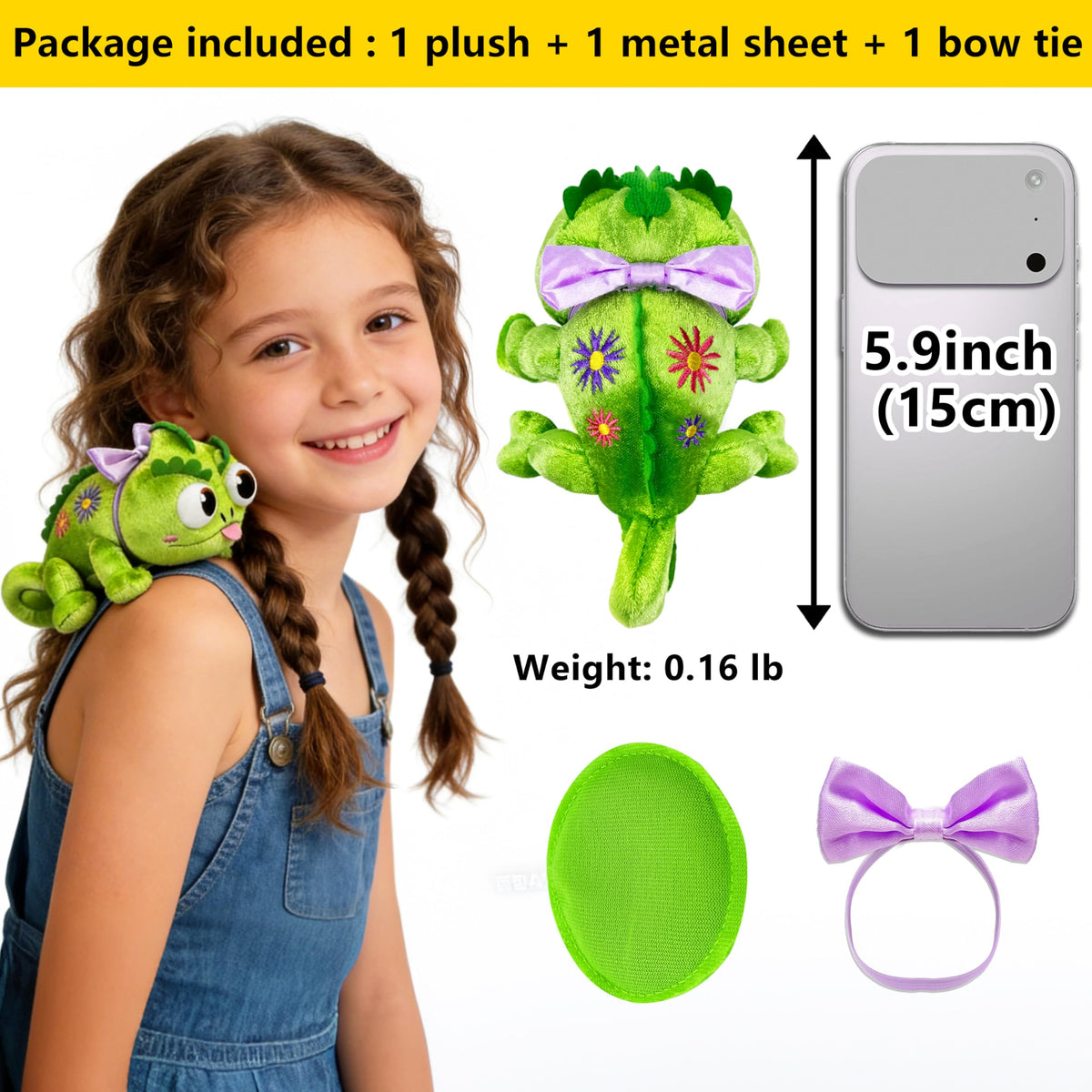 Beeadore Chameleon Bow Tie removable detail enhances cosplay options.