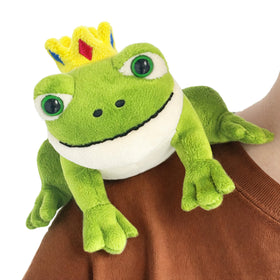 Beeadore frog plush 3.93-inch green fits on the shoulder for cute display.