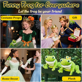 Beeadore frog plush is a perfect gift or costume accessory for parties and holidays.