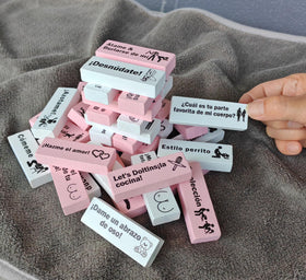 Beecotox Blocks Game date night with colorful blocks for romantic bonding.