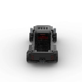 BeeEtMoc Truck MOC Racing Car assembled length showing 9-inch size.