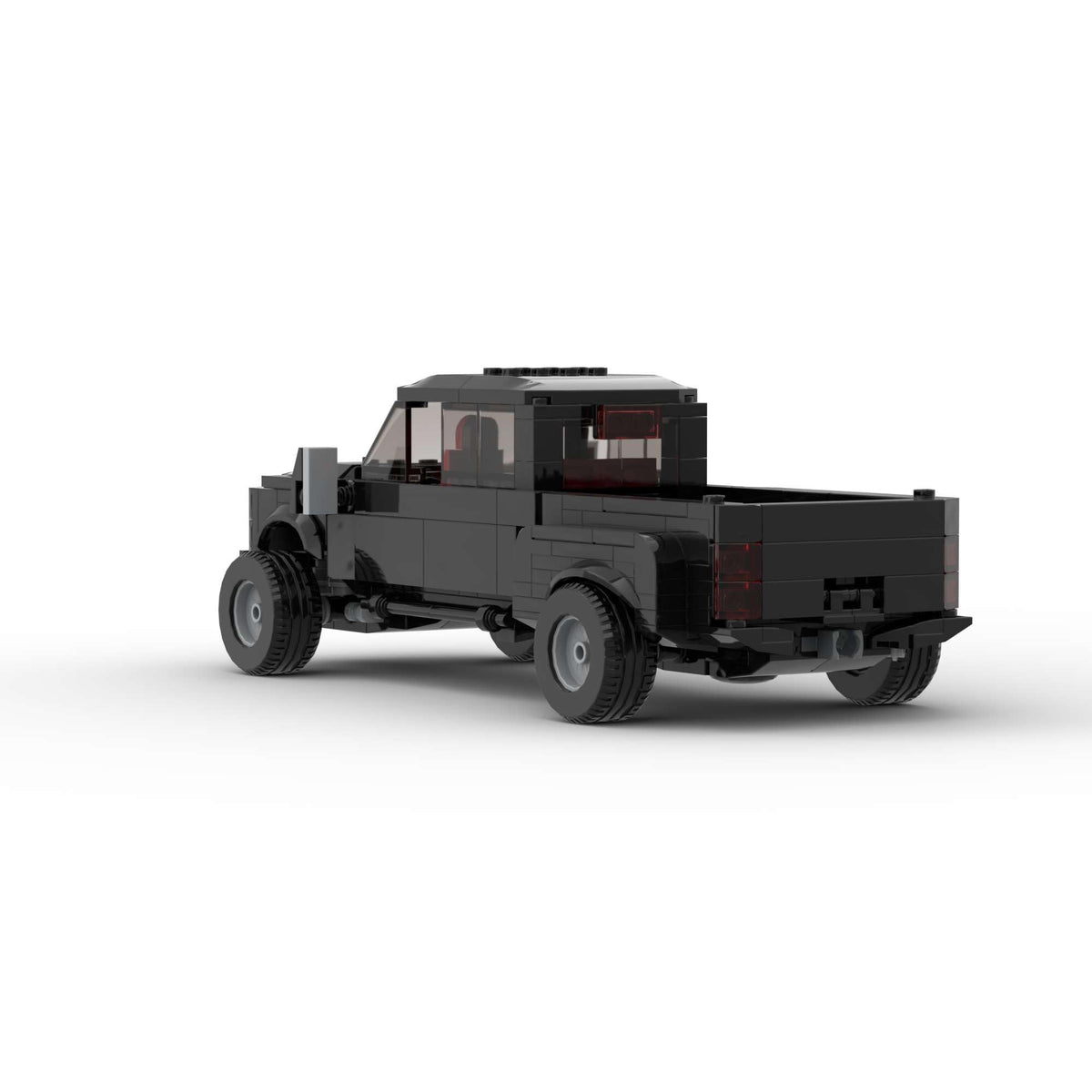 BeeEtMoc Truck MOC Racing Car dynamic pose ideal for display.
