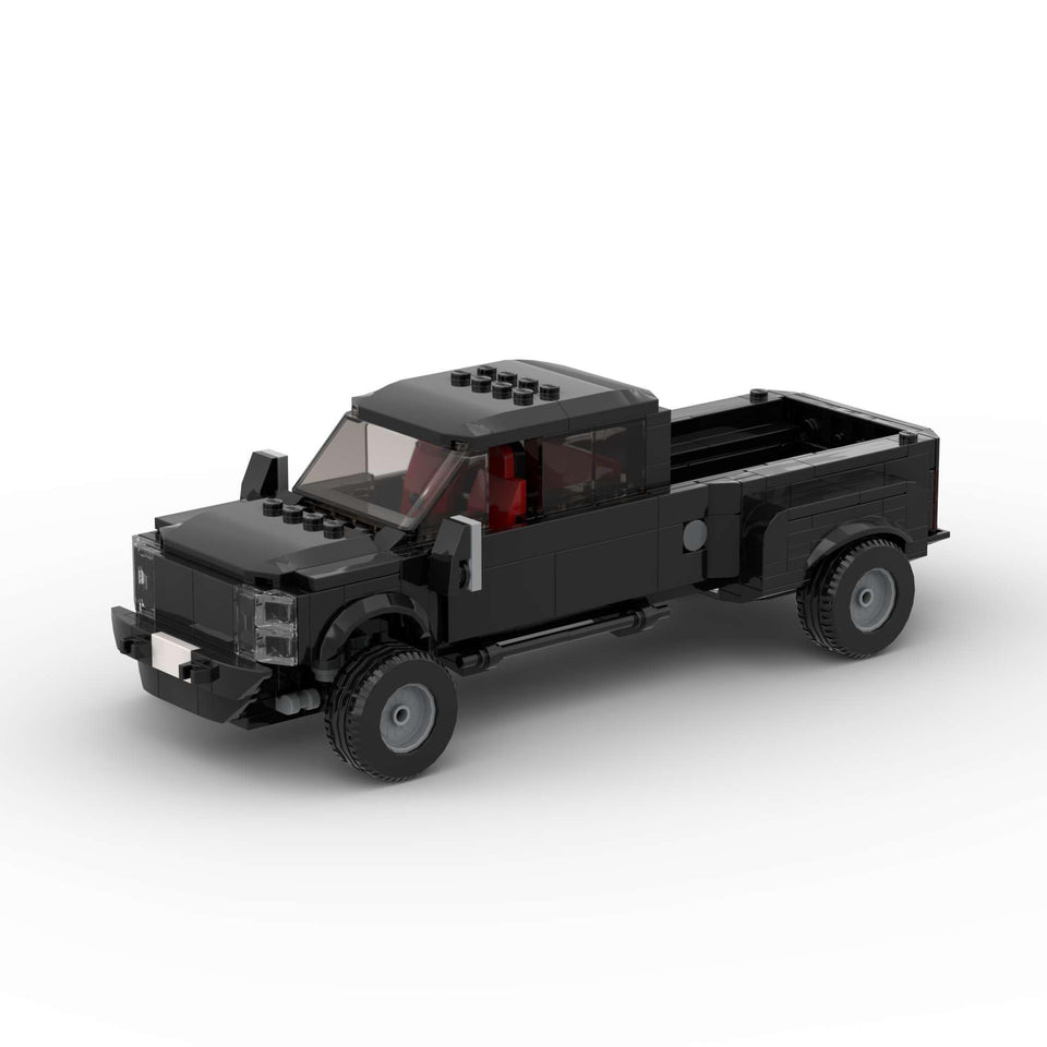 BeeEtMoc Truck MOC Racing Car front view for display and play.