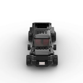BeeEtMoc Truck MOC Racing Car open doors for interactive storytelling.