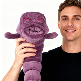 Beego Jujutsu Toji Caterpillar plush cosplay pose for photos