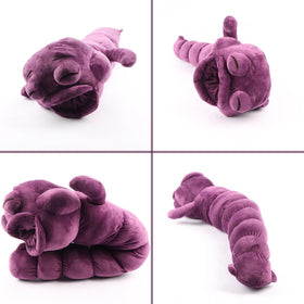 Beego Jujutsu Toji Caterpillar plush on shelf adding character to space