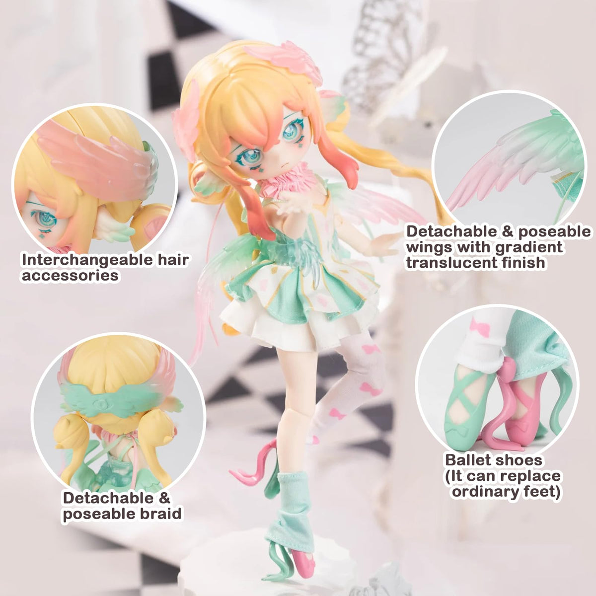 BEEMAI Luluya size reference image, helps plan display space.