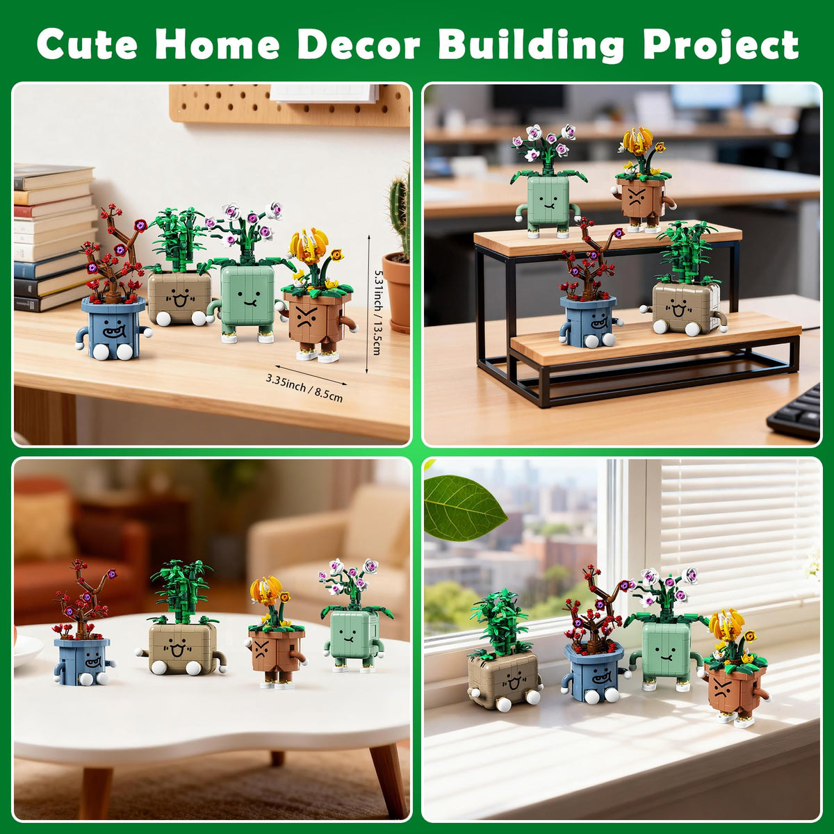 BeepZipp Bamboo plant for calm minimalist desk flair