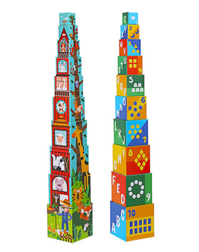 Beeqoo learning tower-style set grows with curiosity and fine motor skills.