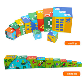 Beeqoo nesting design makes travel easy with a carry box and handle.