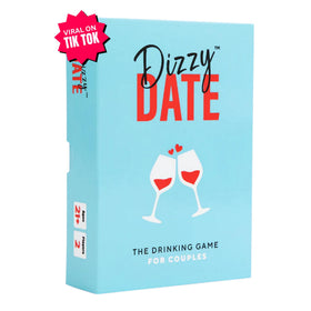Beer Pressure Dizzy Date deck close-up with playful prompts for date nights