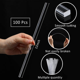 Beeveer acrylic flat sticks, reusable and smooth for candy rods and pops.