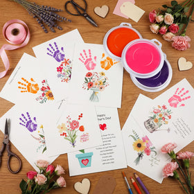 Beeveer handprint craft stamps for decorative designs