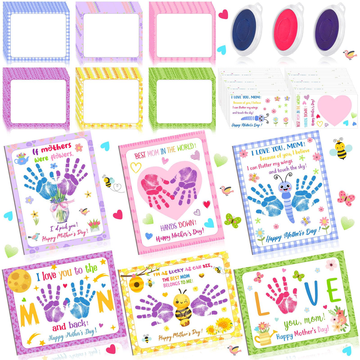 Beeveer Mother's Day handprint craft kit ready for family activity