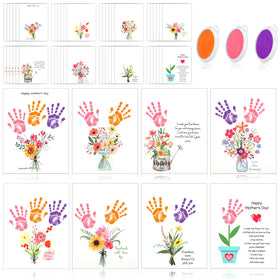 Beeveer Mother's Day handprint crafts kit set ready for DIY keepsake creation