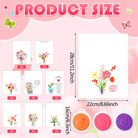 Beeveer sticker pack for handprint crafts with flower accents