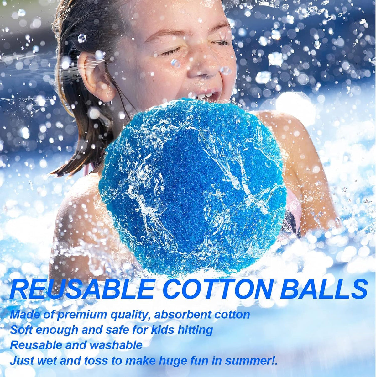 BEFANS durable, washable, reusable water balls for many rounds