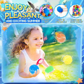 BEFANS reusable water balls used in pools, beaches, and backyard splash zones