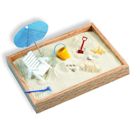 Be Good Company Executive Sandbox beach setup for desk relaxation and focus