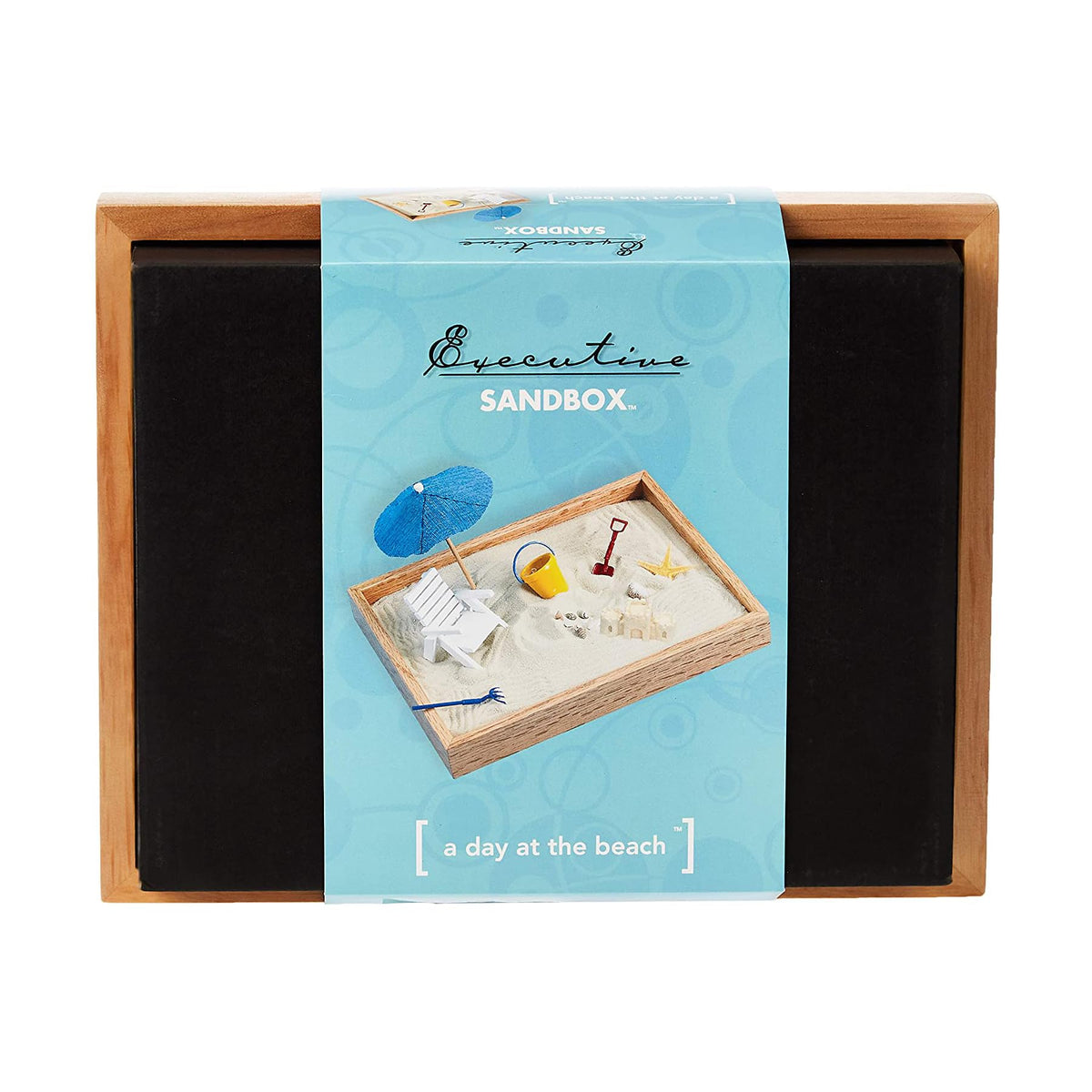 Be Good Company Executive Sandbox sand pail and rake arrangement for play
