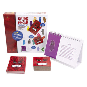 Behind The Anger card-game image promotes emotion labeling and coping skills in sessions.