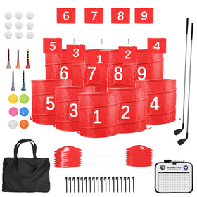 Behonor backyard golf set 9-hole layout for family outdoor fun