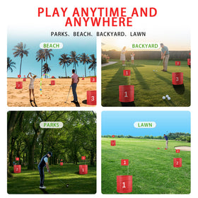 Behonor backyard golf set PU balls support indoor or outdoor use