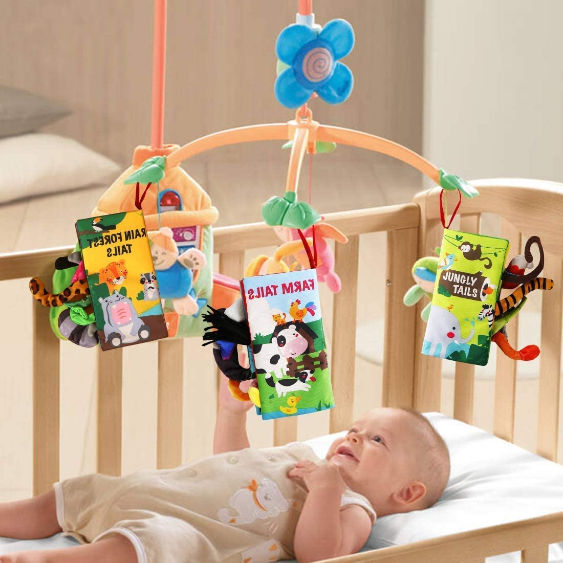 Beiens BPA-free washable cloth books ensure safe baby play.