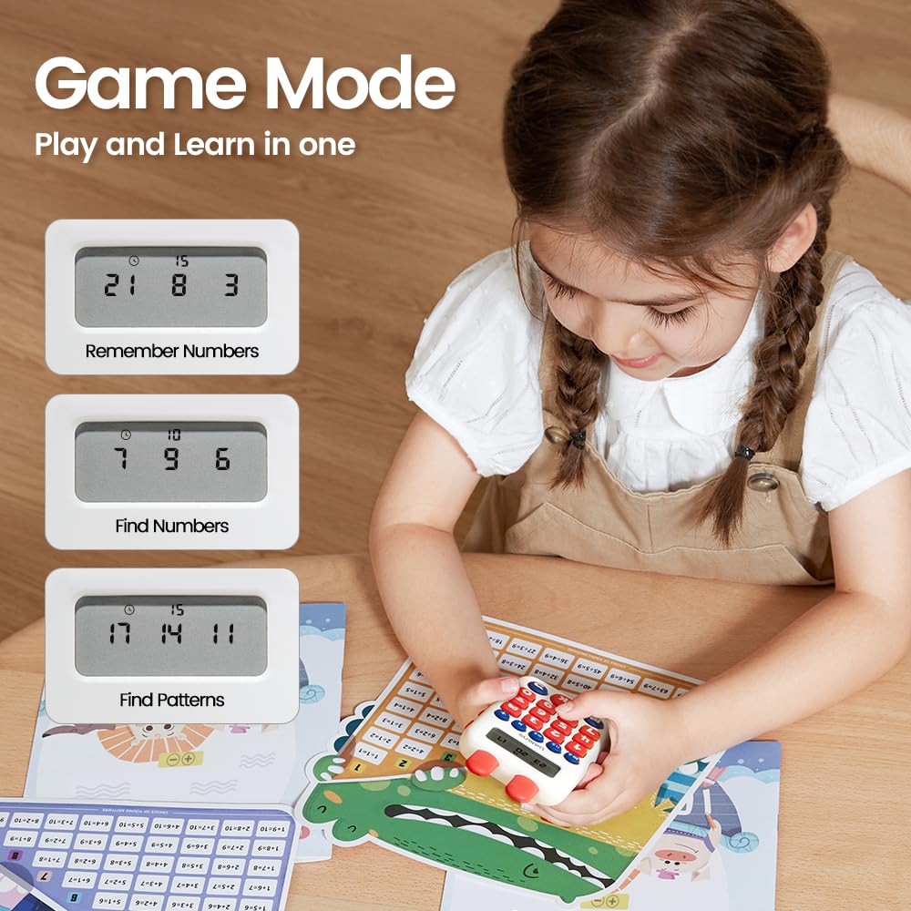 Beiens electronic math game safe materials, BPA-free and kid-friendly build.
