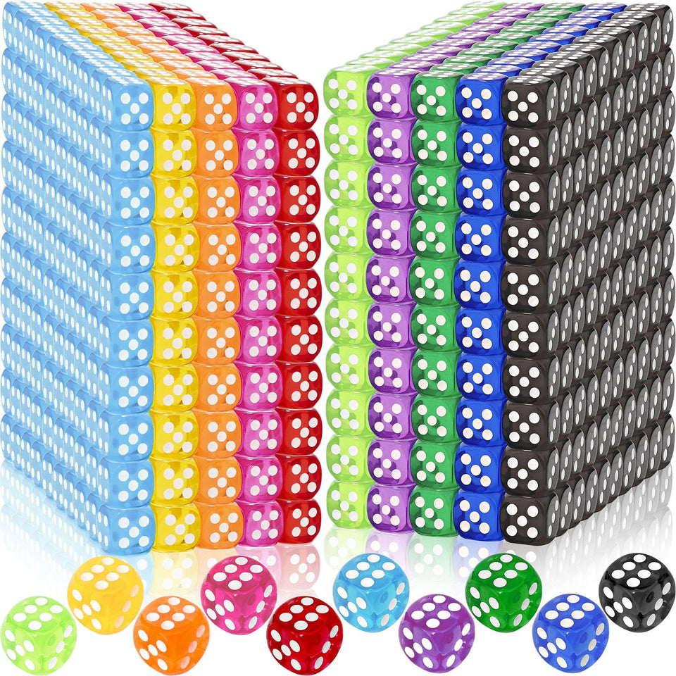 Beieverluck colored dice 14mm collection for easy rolls and colorful gameplay.
