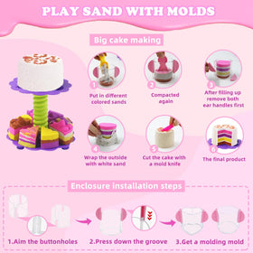 BEIREG big and small cake molds for varied pretend bakery projects