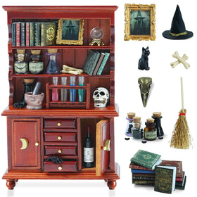 BEIREG dollhouse bookshelf in 1/12 scale adds organized realism for tiny libraries