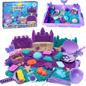 BEIREG Mermaid Sensory Bin Kit for immersive ocean-themed play and storytelling.