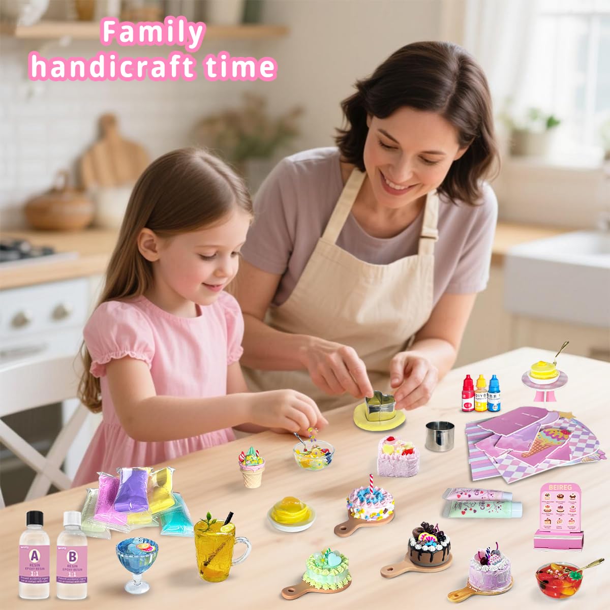 BEIREG Mini Bake Shop molds and tools spark beginners crafting.