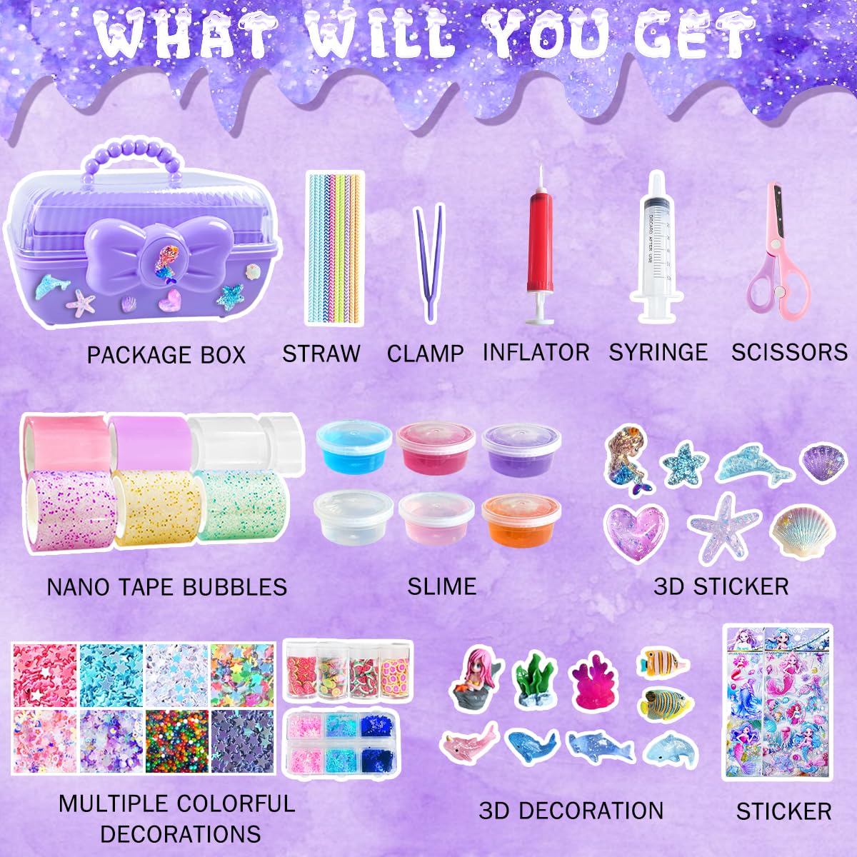 BEIREG Nano Tape Bubble Kit glitter tape variety for glossy bubbles.