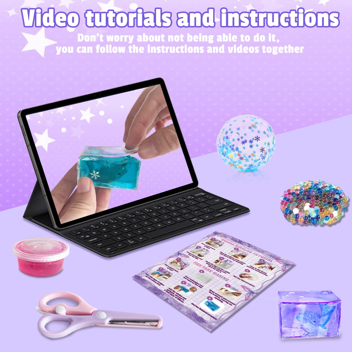 BEIREG Nano Tape Bubble Kit ocean decorations add sea life charm.