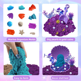 BEIREG Sea castle and marine molds inspire castle-building and pretend habitats.