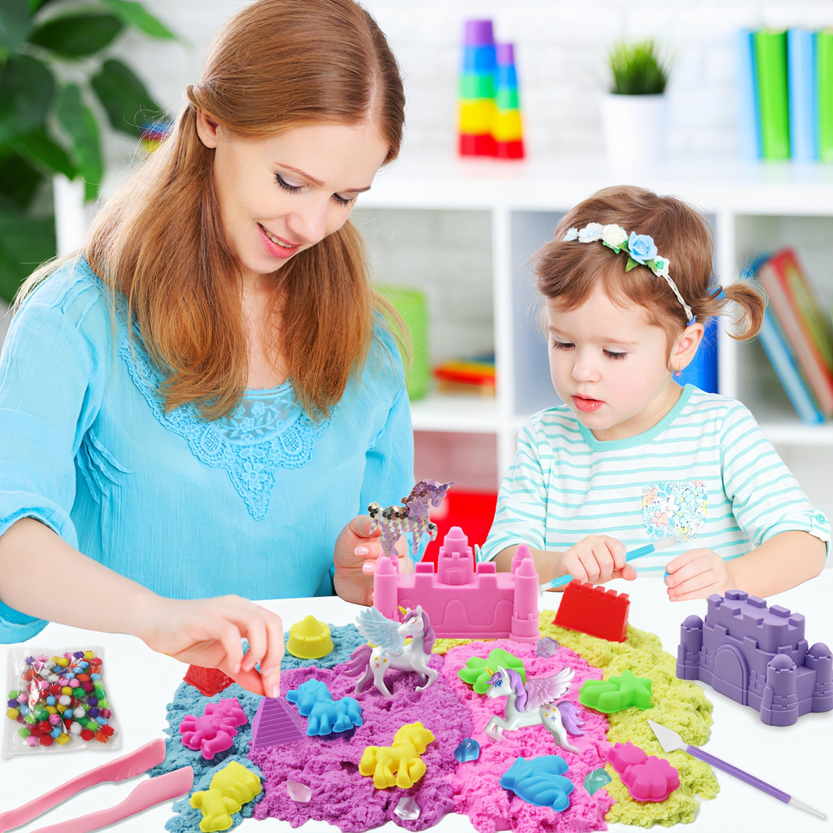 BEIREG unicorn theme decorations for festive sensory setups