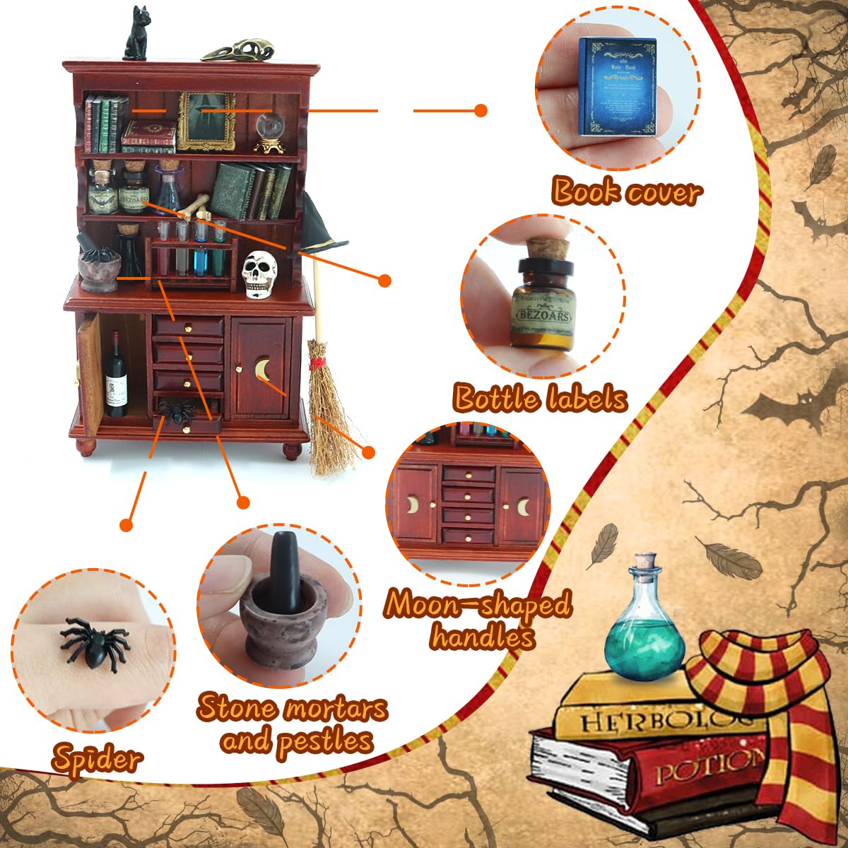 BEIREG witch frame adds a spooky focal point to Halloween scenes