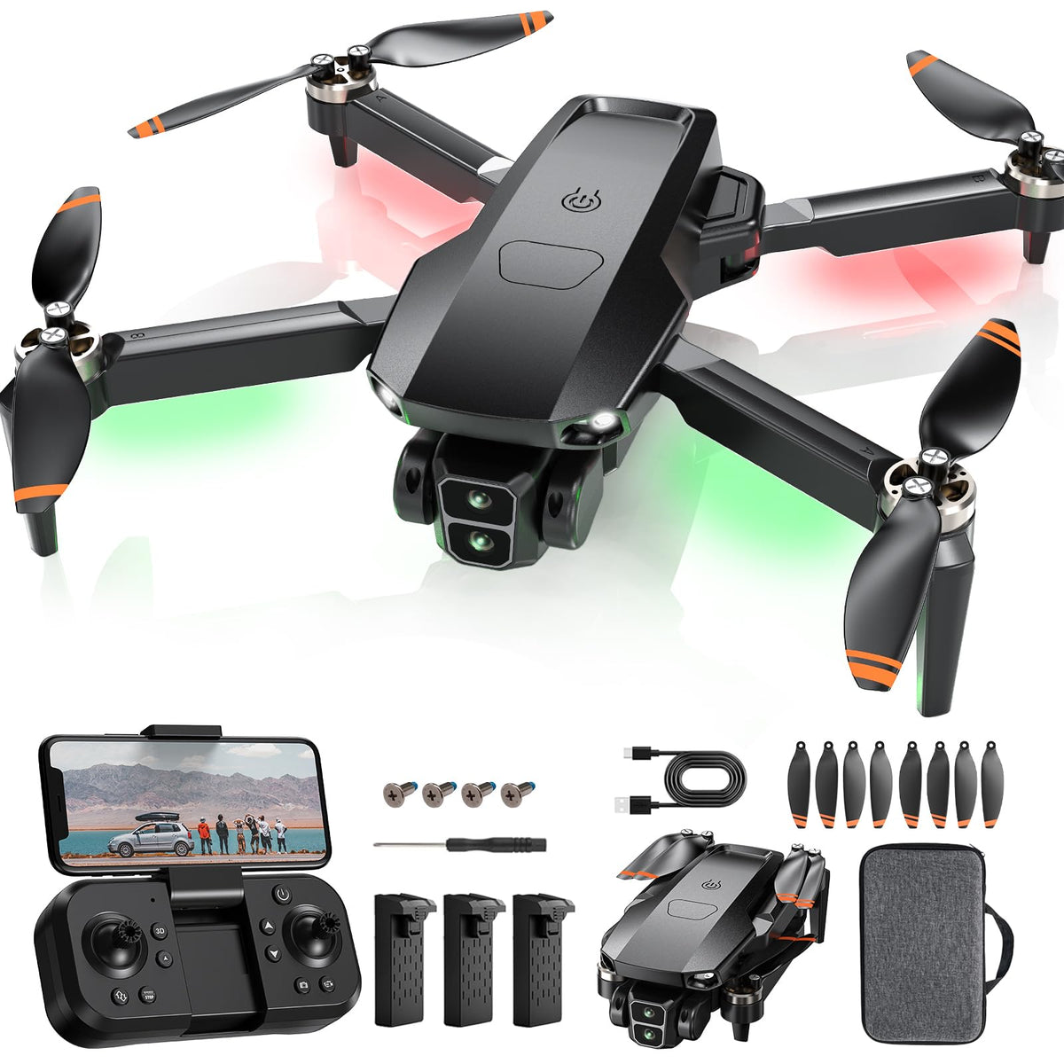 BeiyoQSZ drone with 4K camera delivers crisp footage with stabilized lens.