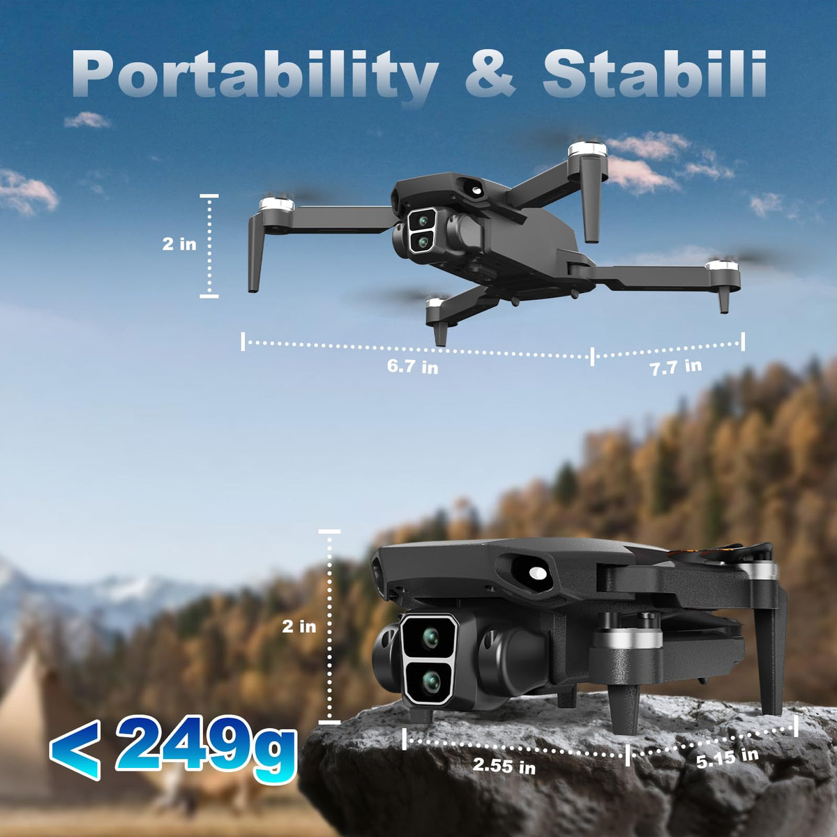 BeiyoQSZ drone kit includes USB charger, batteries, and tools for quick setup.