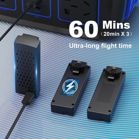 BeiyoQSZ drone uses brushless motors for smooth, wind-resistant flights.