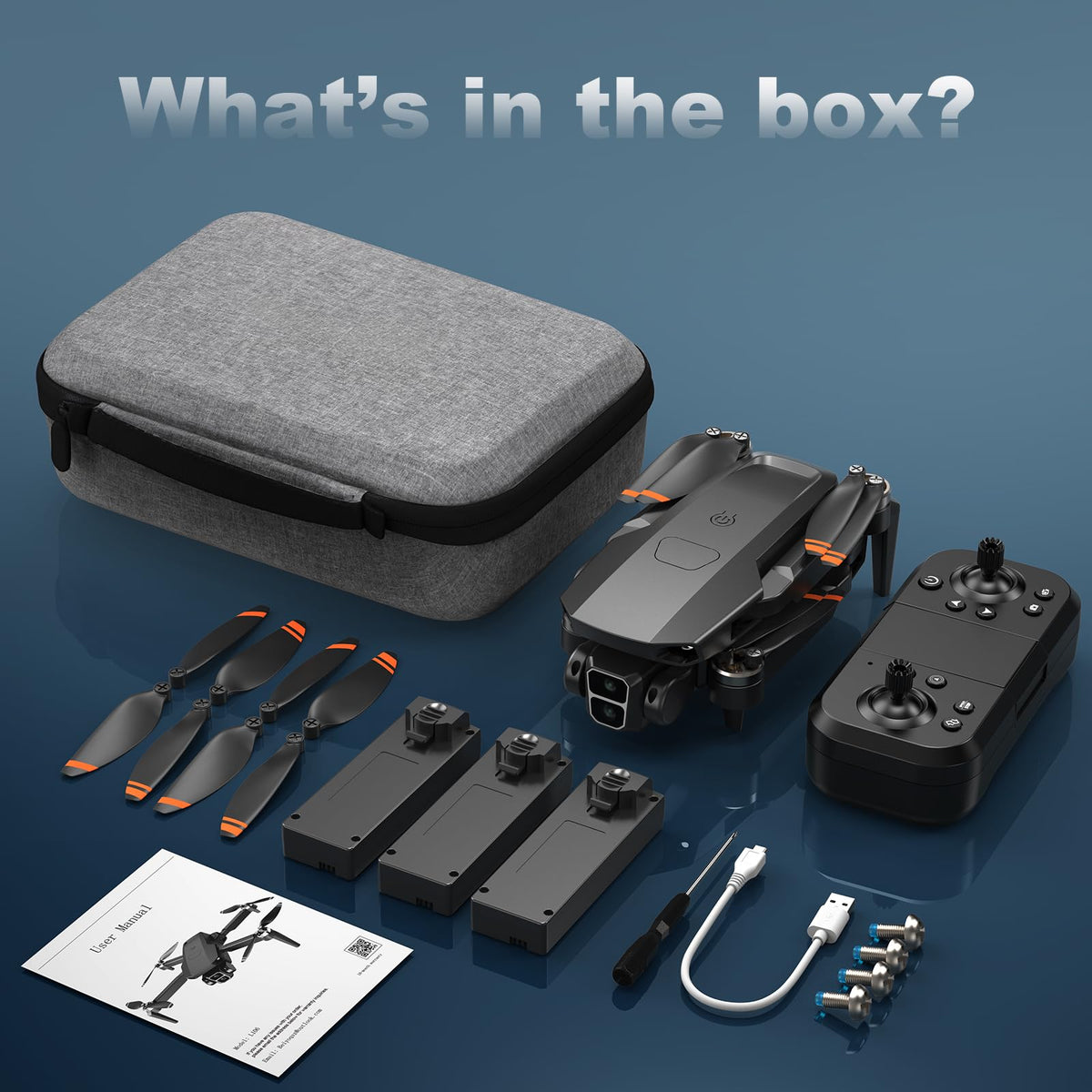 BeiyoQSZ drone features a child-safe takeoff lock for indoor use safety.